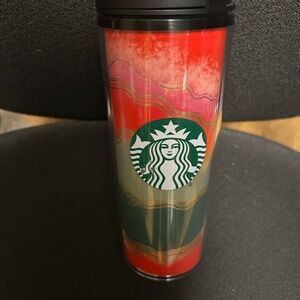 Starbucks Festive Red and Green Tumbler